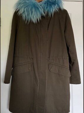 Yves Salmon Army Parka Oversized Small or Medium